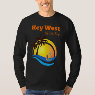 Camiseta Key West Florida Keys Tropical Mermaid Vacay So
