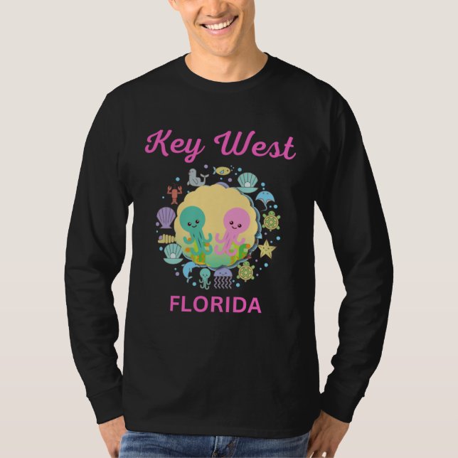 Camiseta Key West Florida Sea Animals (Frente)