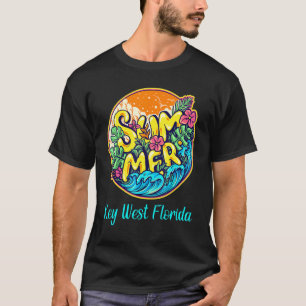 Camiseta Key West Florida Summer Sea Vacing Beaches Sun S