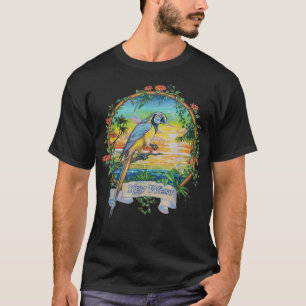 Camiseta Key West, Florida Vintage Tropical Sunset Beach Pa