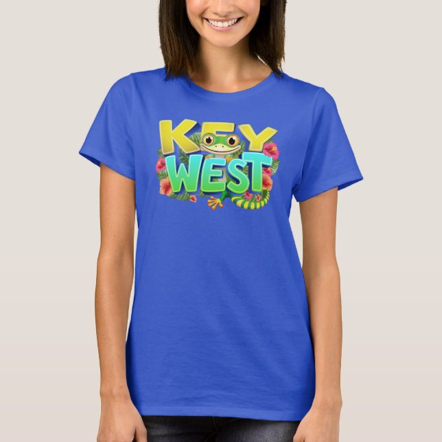Camiseta Key West Gecko Florida (Frente)