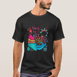 Camiseta Key West Girls Trip 2023 Beach Summer Vacation Tie