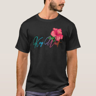 Camiseta Key West Hibiscus Flowers Florida Beach Luau Party