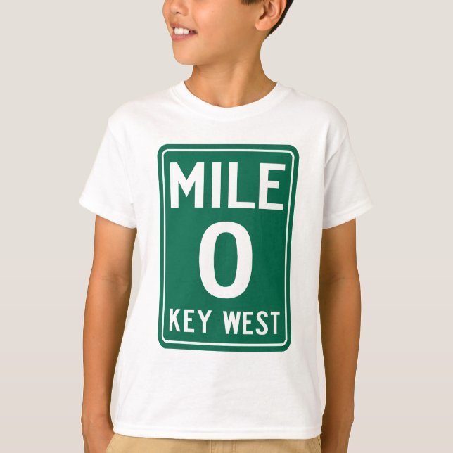 Camiseta Key West Milha 0, Flórida EUA (Frente)