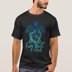 Camiseta Key West Sea Turtles Flor Marinha Flórida