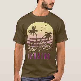 Camiseta Key West South Florida Vintage Tropical Sunset Pal