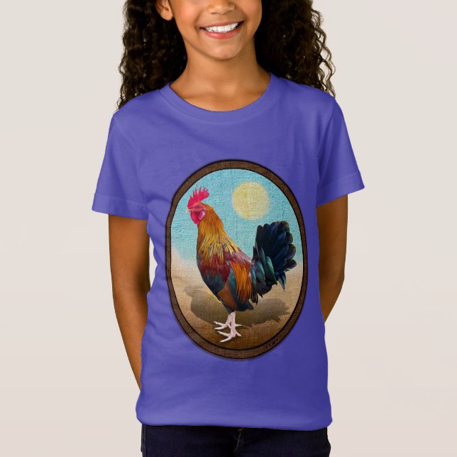 Camiseta Key West - Vintage Oval do Gypsy Rooster (Frente)
