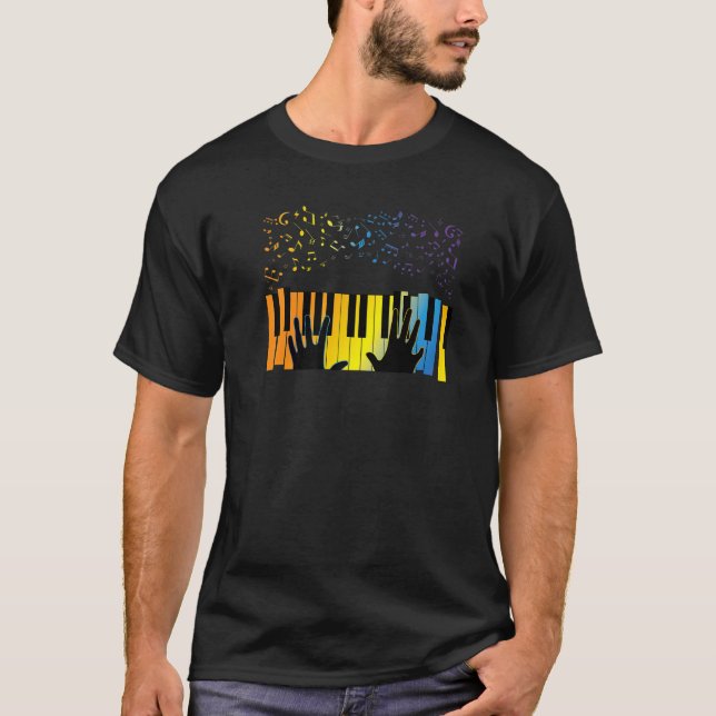 Camiseta Keyboard Piano Player  Musician Keyboardist Gag Ou (Frente)