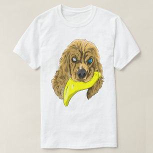 Camiseta Keys & Banana, o cocker spaniel miniatura