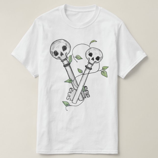 Camiseta Keys Skeleton (Frente do Design)