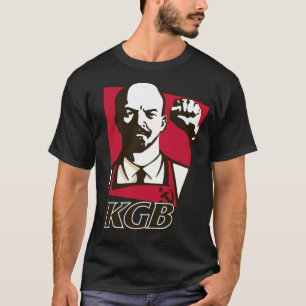 Camiseta KGB Lenin Putin Rússia soviética Propaganda NKVD