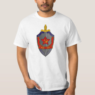 Camiseta KGB, serviço de segurança da União Soviética, 