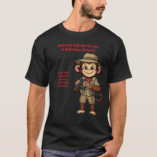 Camiseta Khaki Macaque (Frente)