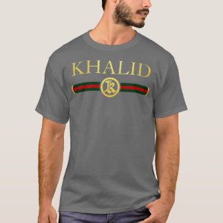 Camiseta Khalid Name Personalizou Royal Luxury Gift Men Wom