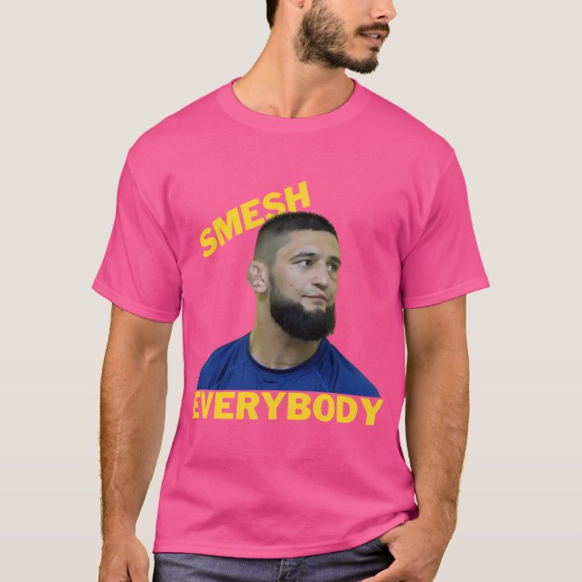 Camiseta Khamzat Chimaev Borz Smech Todos (Frente)