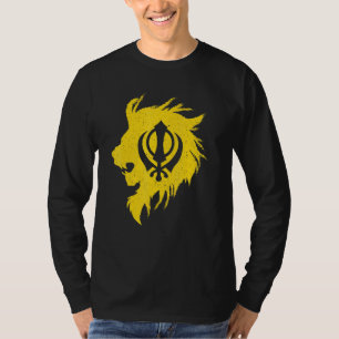 Camiseta Khanda Lion Kaur Punjabi Sikhism Sikh