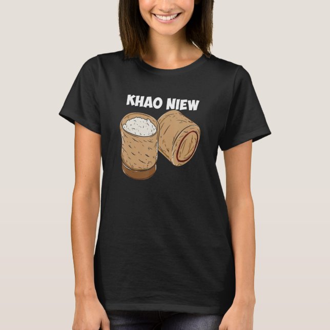 Camiseta Khao Niew Thai Comida Rice Laocian (Frente)