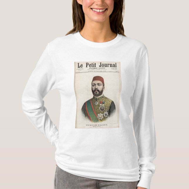 Camiseta Khedive do Pasha de Twefik de Egipto (Frente)