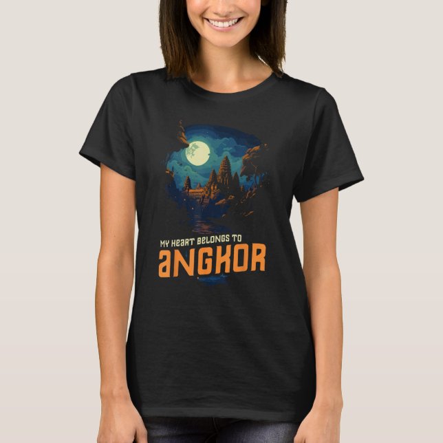 Camiseta Khmer Angkor Wat Camboja Tradicional De (Frente)