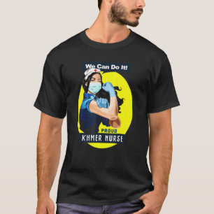 Camiseta Khmer Orud Trabalhador Da Frontline Rosie Riveter