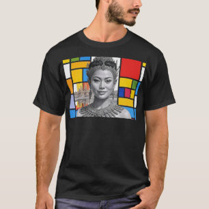 Camiseta Khmer Princess Com Angkor Wat