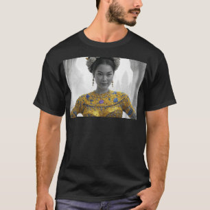 Camiseta Khmer Princess Na Casa de Angkor Wat/Rahu