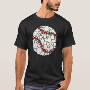 Camiseta Ki de Esportes de Bolinhas de Beisebol do Dia Inte