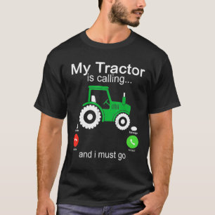 Camiseta Ki Meu Trator Está Ligando E Eu Preciso Ir Para O