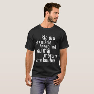 CAMISETA KIA ORA NZ MĀORI KIWI GREETINGS NOVA ZELÂNDIA