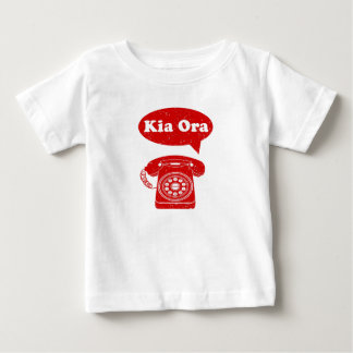 Camiseta Kia Ora Te Reo Maori Língua Retro Telefone