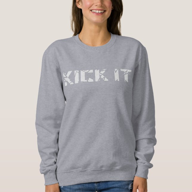 Camiseta Kick It Women's Sweatshirt (Frente)