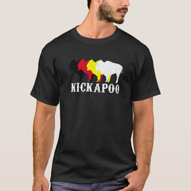 Camiseta Kickapoo Tribe Nation Native Mexican Indian Medici (Frente)