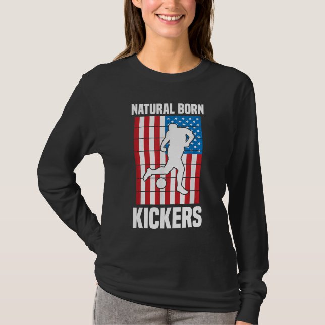 Camiseta Kickball - Kickers de Nascer natural - Americano - (Frente)