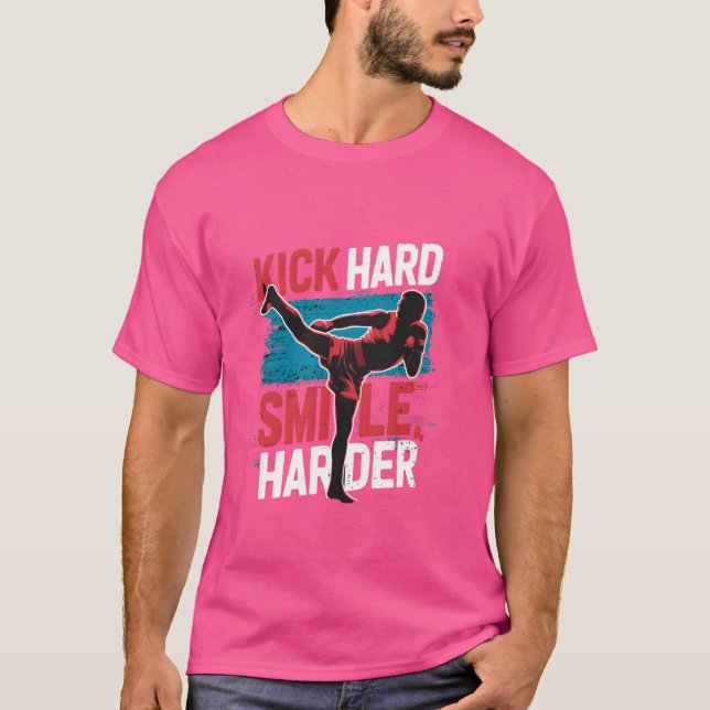 Camiseta Kickboxe Outfit Muay Thai Savate Sanda Kickboxer (Frente)