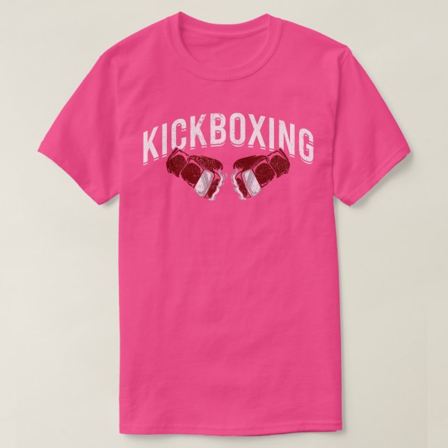 Camiseta Kickboxer de Artes Marciais 34 (Frente do Design)