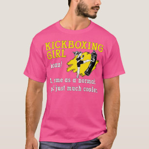 Camiseta Kickboxer Rapariga Combatendo Esporte Kickboxer Ch