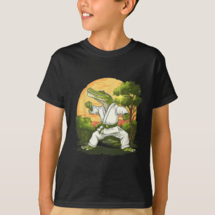 Camiseta Kickboxing Crocodilo Taekwondo Karatê Mma Engraçad