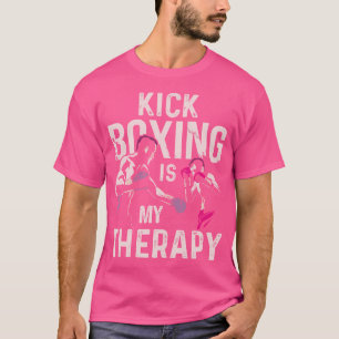 Camiseta Kickboxing É Minha Terapia Engraçada Boxing
