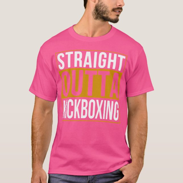 Camiseta Kickboxing Engraçado de saída do hetero (Frente)