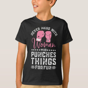 Camiseta Kickboxing Engraçado Para Homens Mulheres Treino d