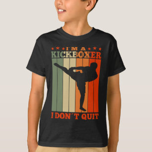 Camiseta Kickboxing Eu Sou Um Kickboxer Não Desisto Retro