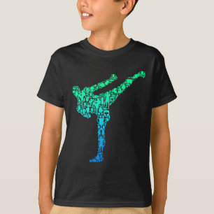 Camiseta Kickboxing Kickboxer Karatê Crianças Meninos Homen