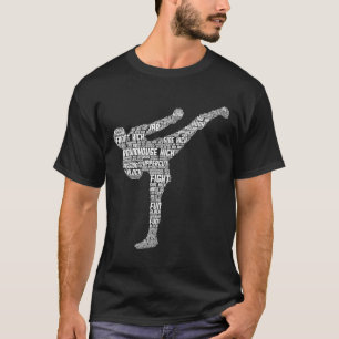 Camiseta Kickboxing Kickboxer Taekwondo Karatê Crianças Men