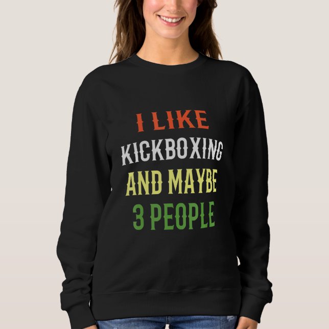 Camiseta Kickboxing Retro Eu Gosto de Kickboxing E Talvez 3 (Frente)