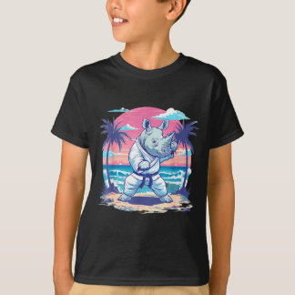 Camiseta Kickboxing Rino Taekwondo Caratê MMA Engraçado