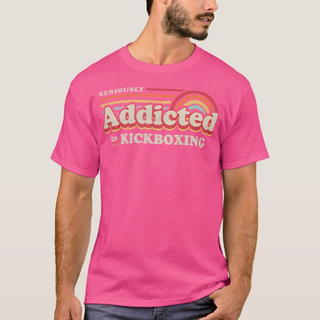 Camiseta Kickboxing Seriamente Viciado Em Kickboxing (Frente)