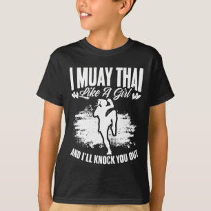 Camiseta Kickboxing Tailândia Mma Boxe Tailandês Garota Mua