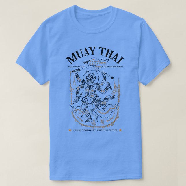 Camiseta Kickboxing Tattoo Muay Thai Sak Yant Monkey King (Frente do Design)