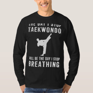 Camiseta Kickit com Humor: O Dia em que Saio de Taekwondo,