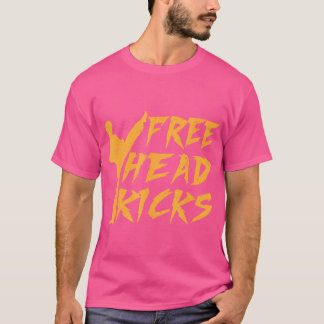 Camiseta Kicks De Cabeça Livre Engraçado - Kung Fu